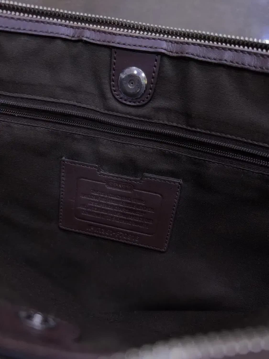 코치 렉싱턴 브라운 레더 가죽 서류 토트 크로스백 상품이미지6