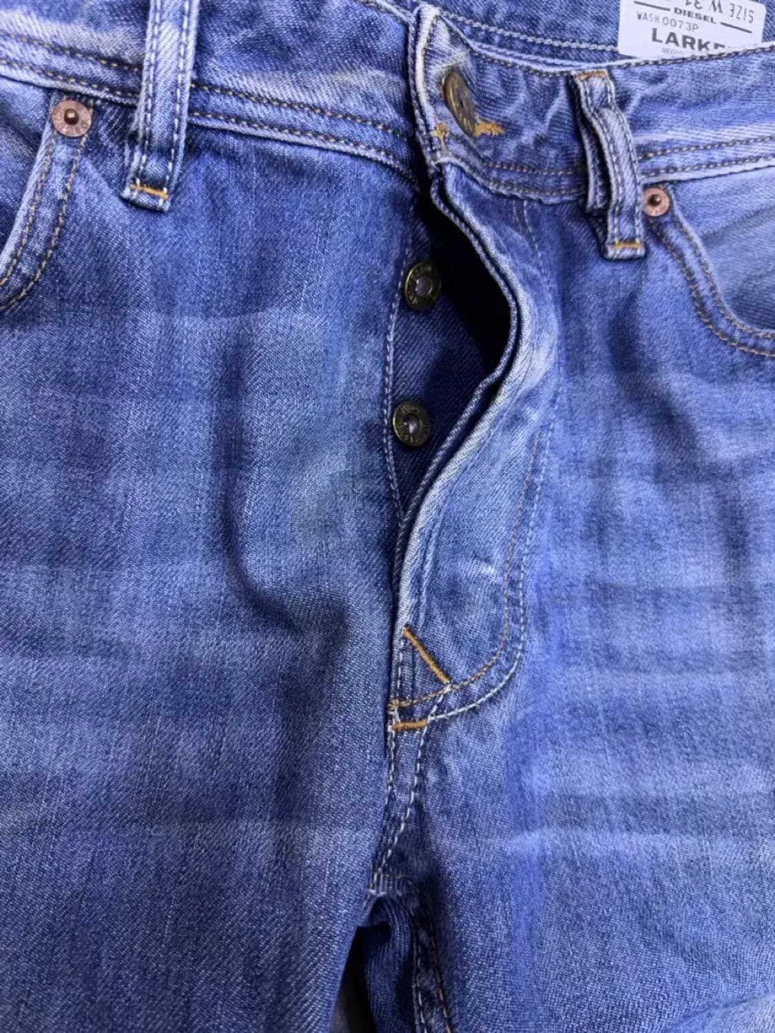 디젤 라키 레귤러 스트레이트핏 빈티지 워싱 데님팬츠 31 상품이미지5