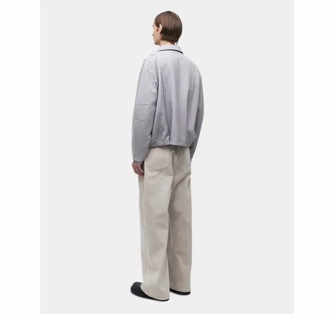 쿠어 울 절개라인 블루종 자켓 모카 그레이 M 상품이미지3