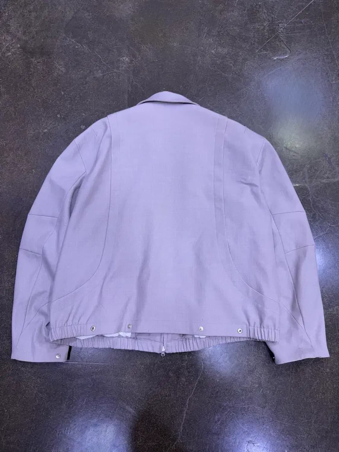 쿠어 울 절개라인 블루종 자켓 모카 그레이 M 상품이미지5