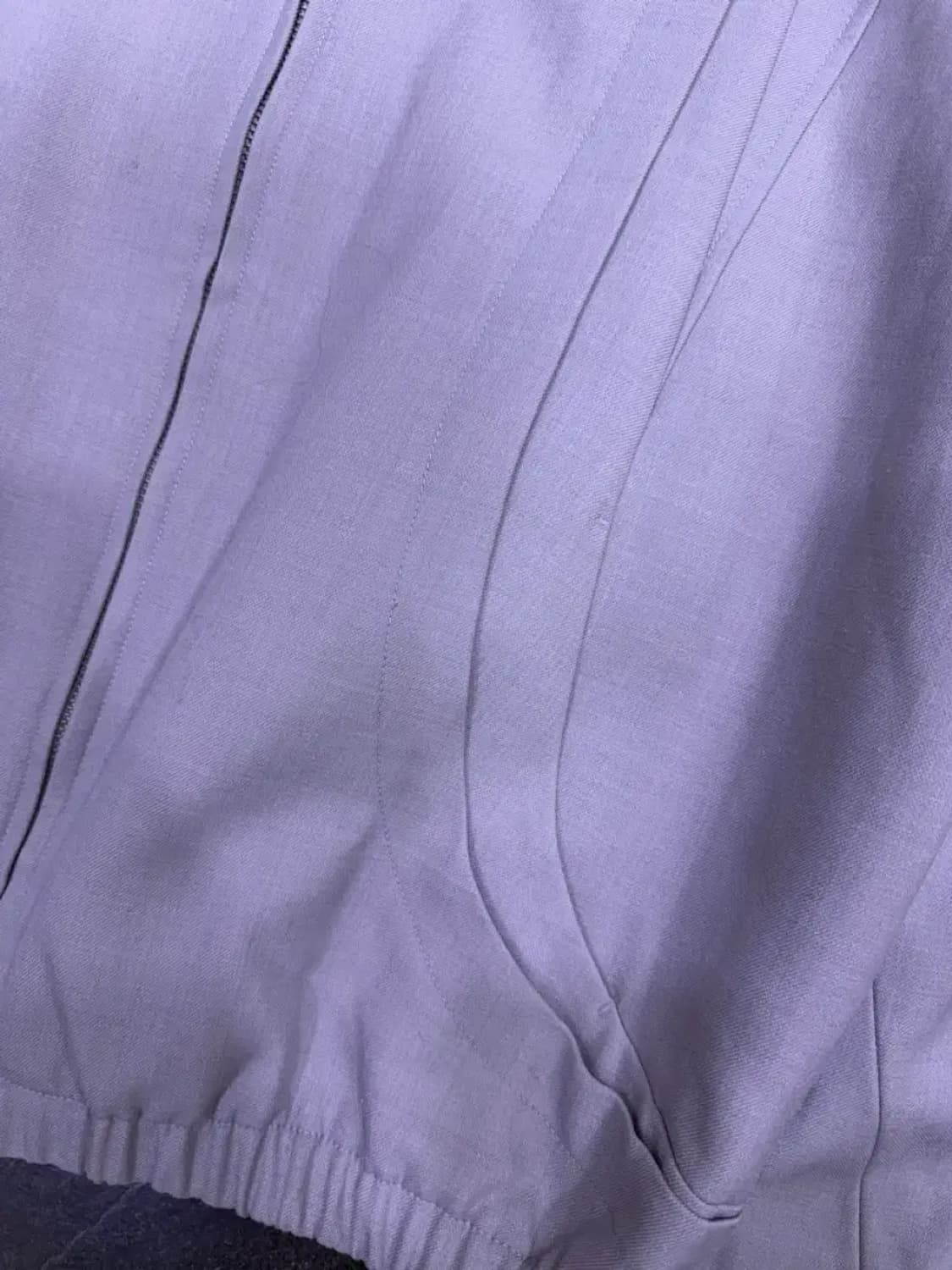 쿠어 울 절개라인 블루종 자켓 모카 그레이 M 상품이미지8