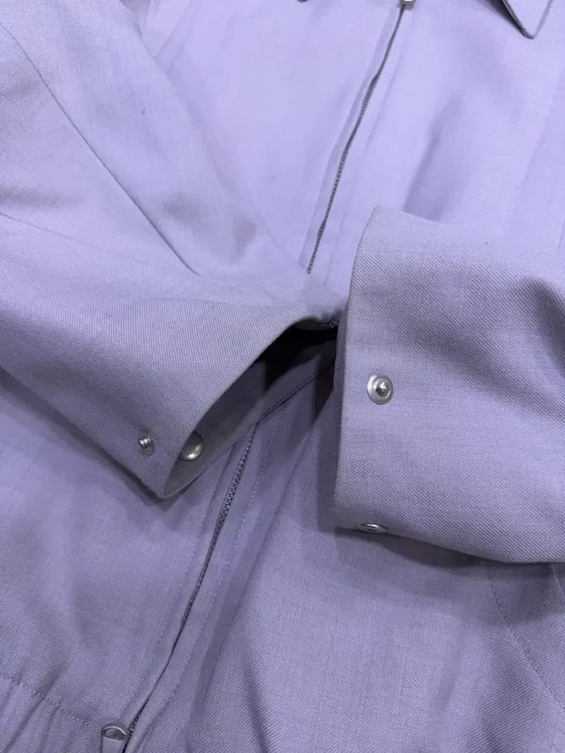 쿠어 울 절개라인 블루종 자켓 모카 그레이 M 상품이미지9