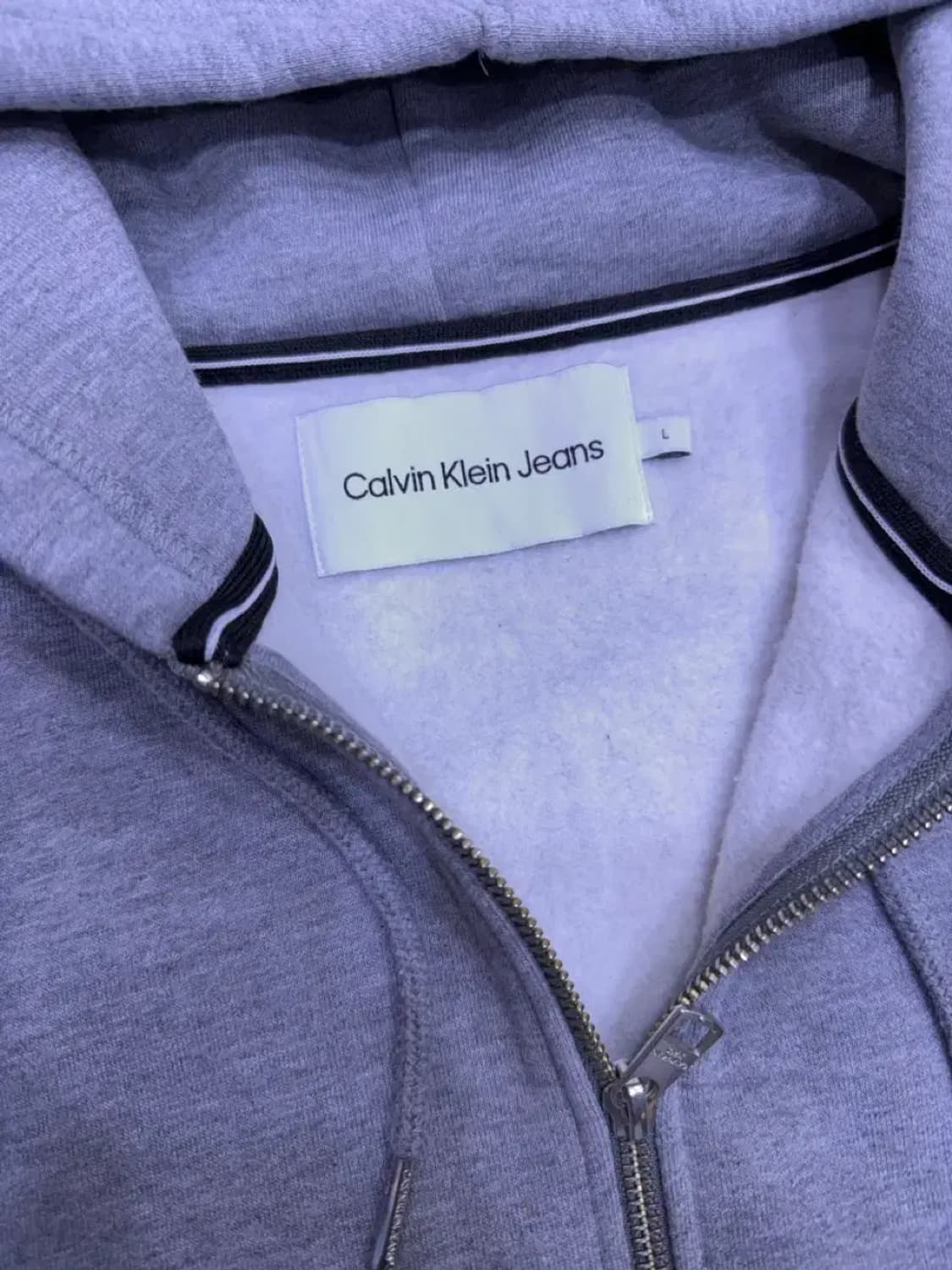 캘빈클라인 CK 아카이브 자수 약기모 후드집업 자켓 L 상품이미지10