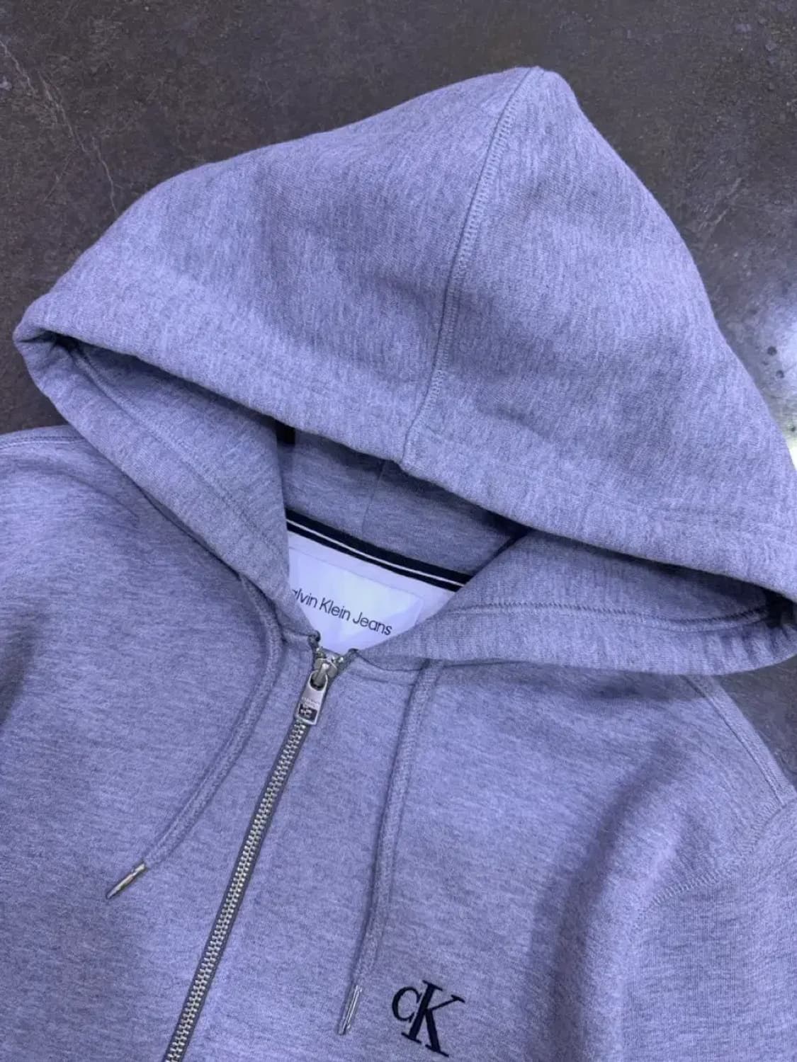 캘빈클라인 CK 아카이브 자수 약기모 후드집업 자켓 L 상품이미지5