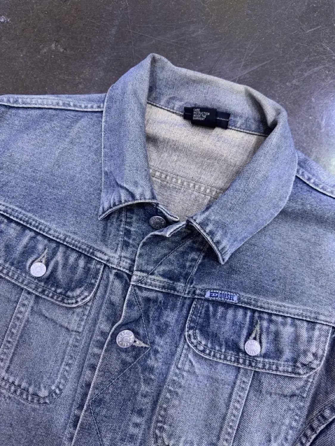 디젤 빈티지 워싱 데님자켓 청자켓 S 상품이미지3