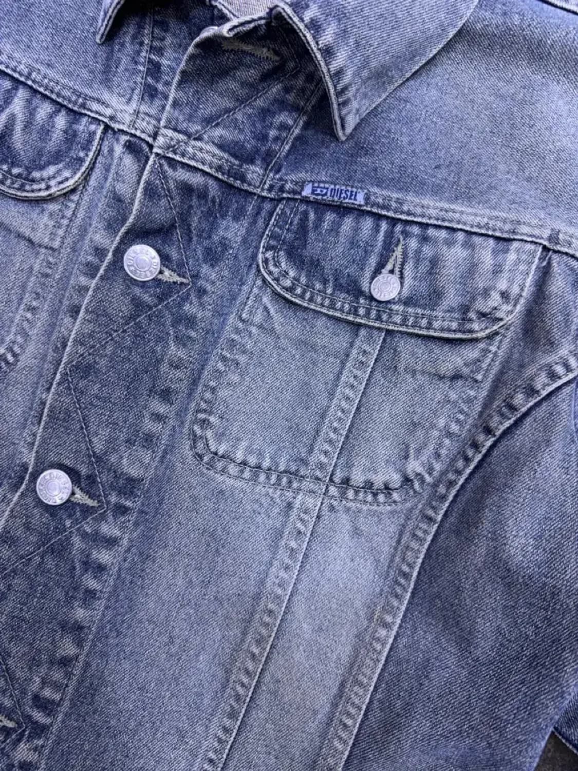 디젤 빈티지 워싱 데님자켓 청자켓 S 상품이미지4