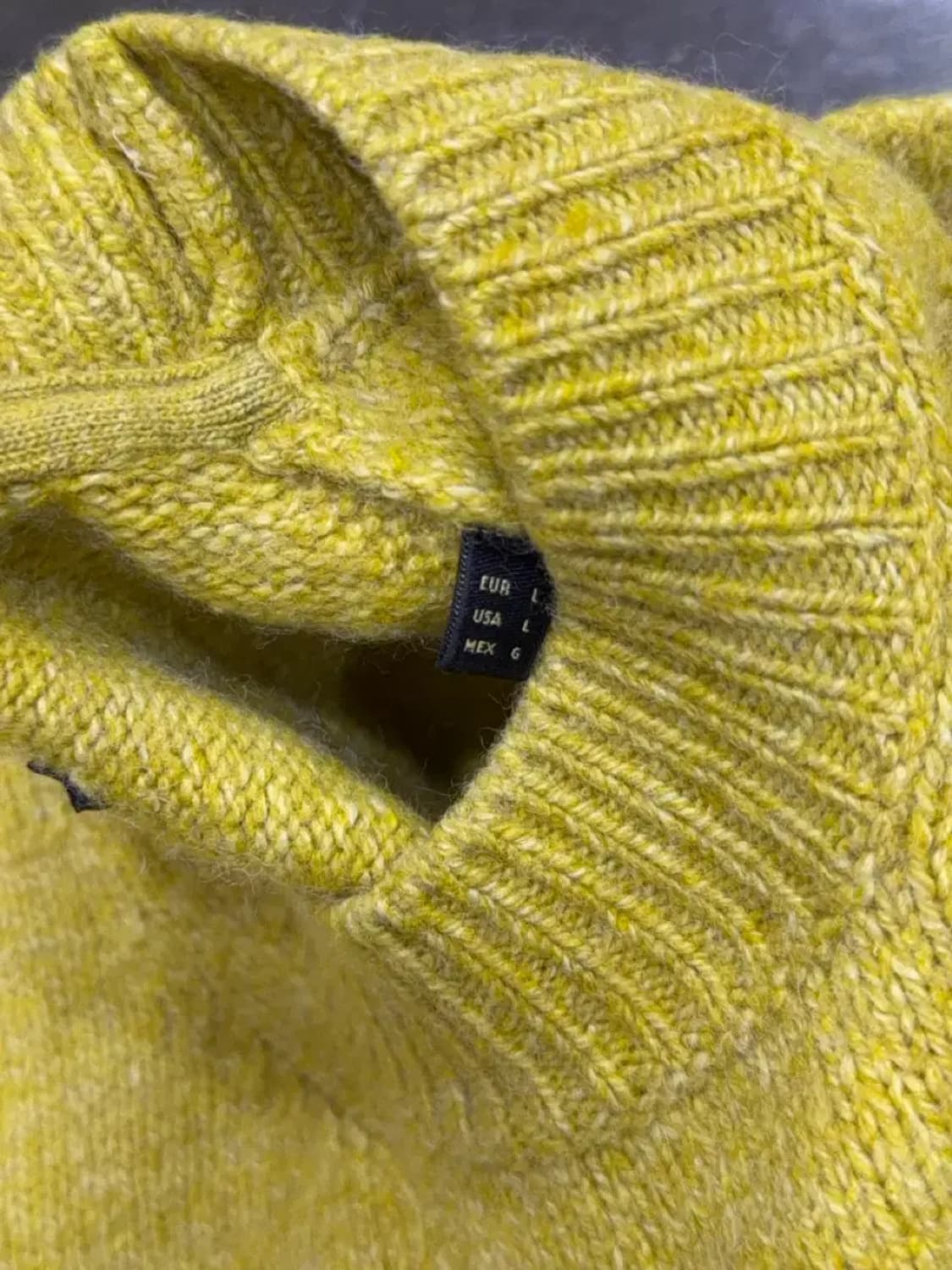 마시모두띠 니트 울 블렌드 스웨터 머스타드 L 상품이미지6