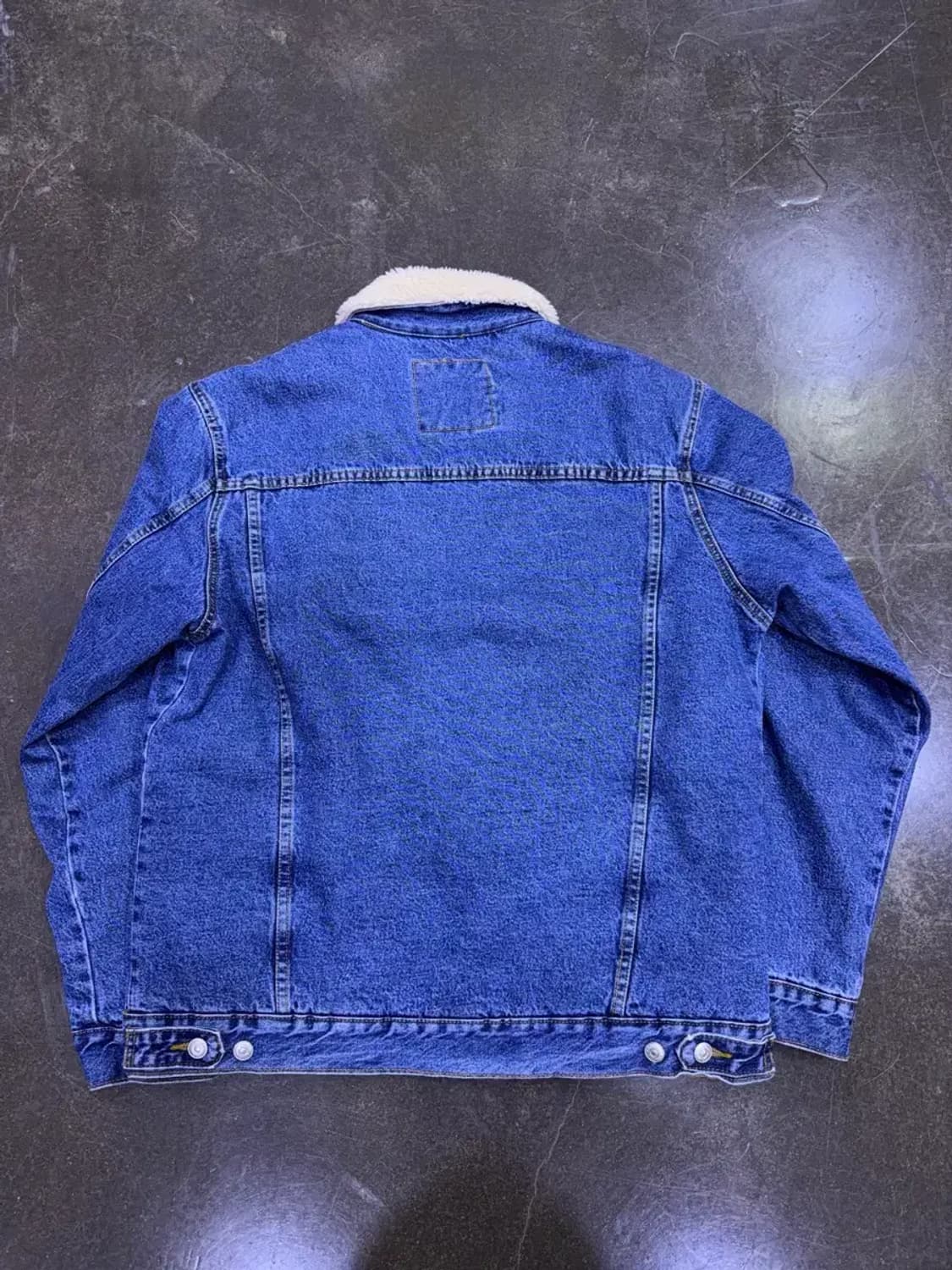 자라 쉐르파 양털 데님자켓 청자켓 XL 상품이미지4