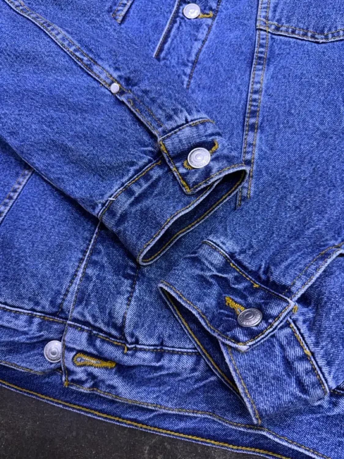 자라 쉐르파 양털 데님자켓 청자켓 XL 상품이미지8