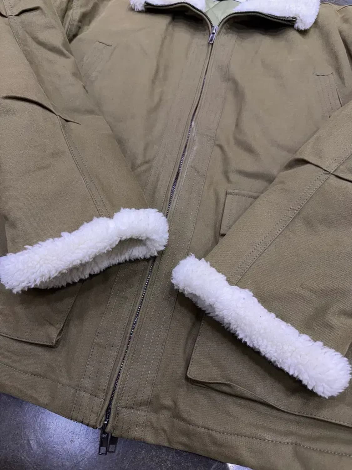 파르티멘토 3M 신슐레이트 보아 플리스 무톤 자켓 카키 M 상품이미지10