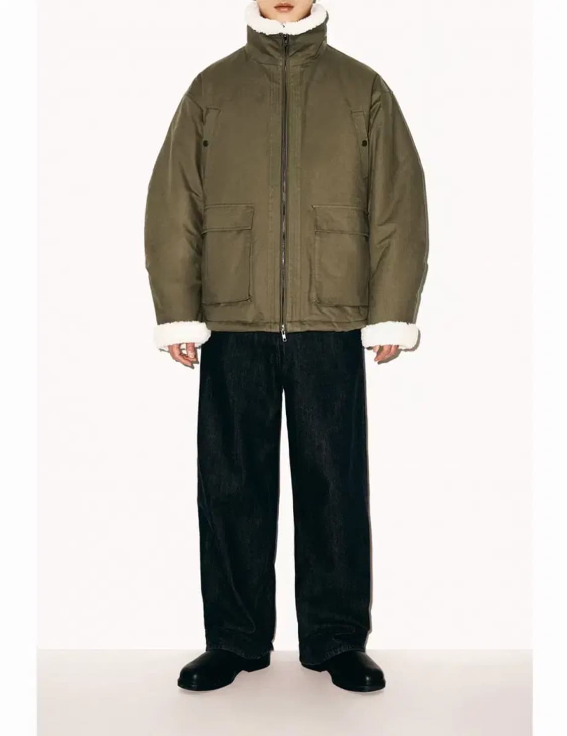 파르티멘토 3M 신슐레이트 보아 플리스 무톤 자켓 카키 M 상품이미지2