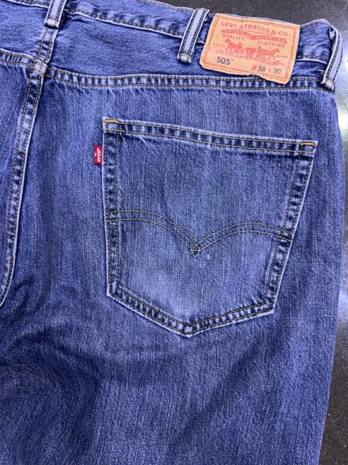 리바이스 00's 505 레귤러 스트레이트핏 빈티지 워싱 데님팬츠 38 상품이미지7