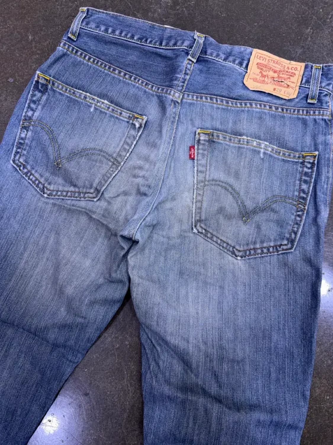 리바이스 00's 569 루즈 스트레이트핏 빈티지 데미지 데님팬츠 29 상품이미지8