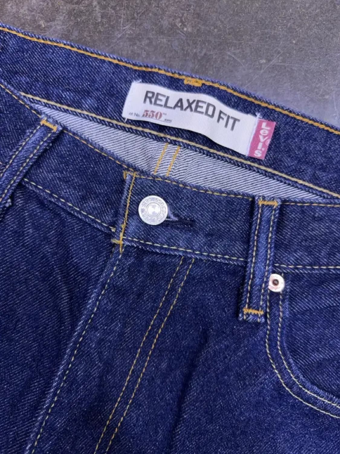 리바이스 550 00's 릴렉스핏 딥인디고 데님팬츠 34 상품이미지3