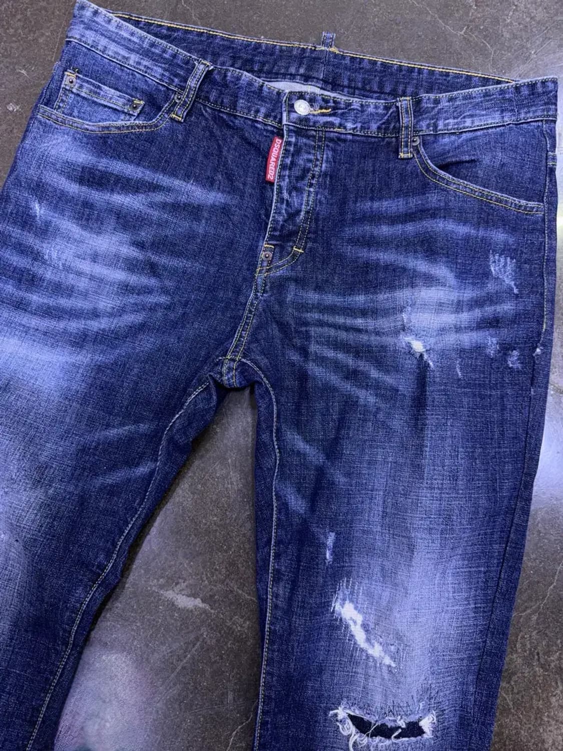 디스퀘어드2 스케이터진 빈티지 데미지 워싱 데님 청바지 52 상품이미지3