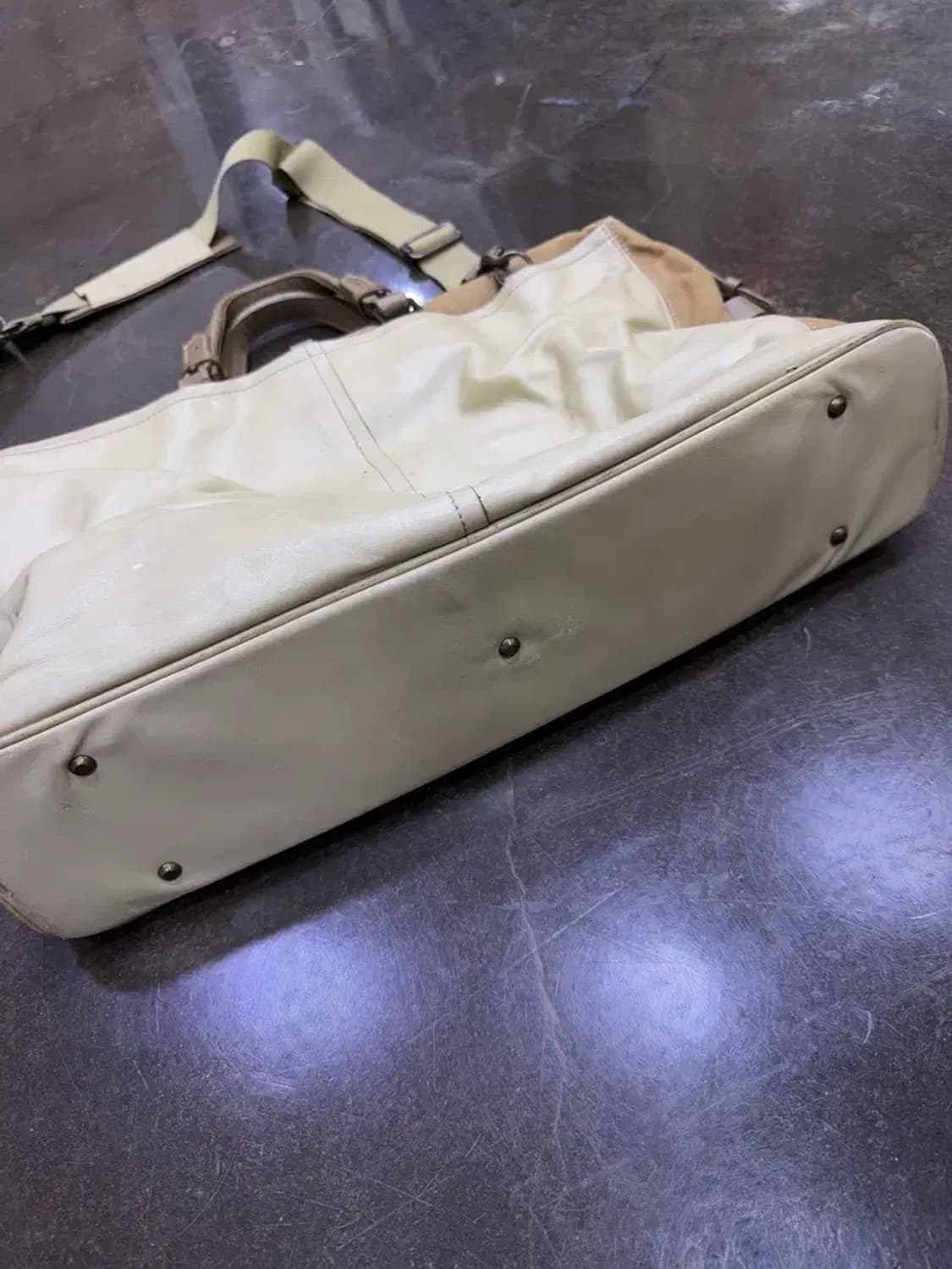 AXE Iketei 실링백 레더 보스턴 토트백 크로스 멀티포켓 가방 상품이미지7