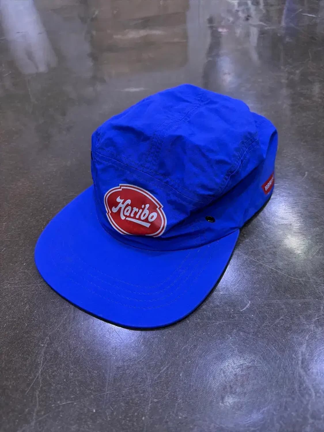 하리보 로고 캠프캡 캐쥬얼 모자 블루 상품이미지1