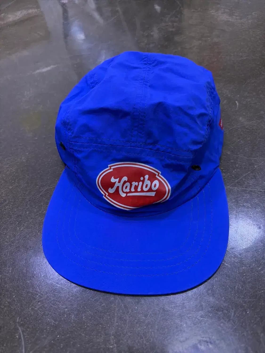 하리보 로고 캠프캡 캐쥬얼 모자 블루 상품이미지2
