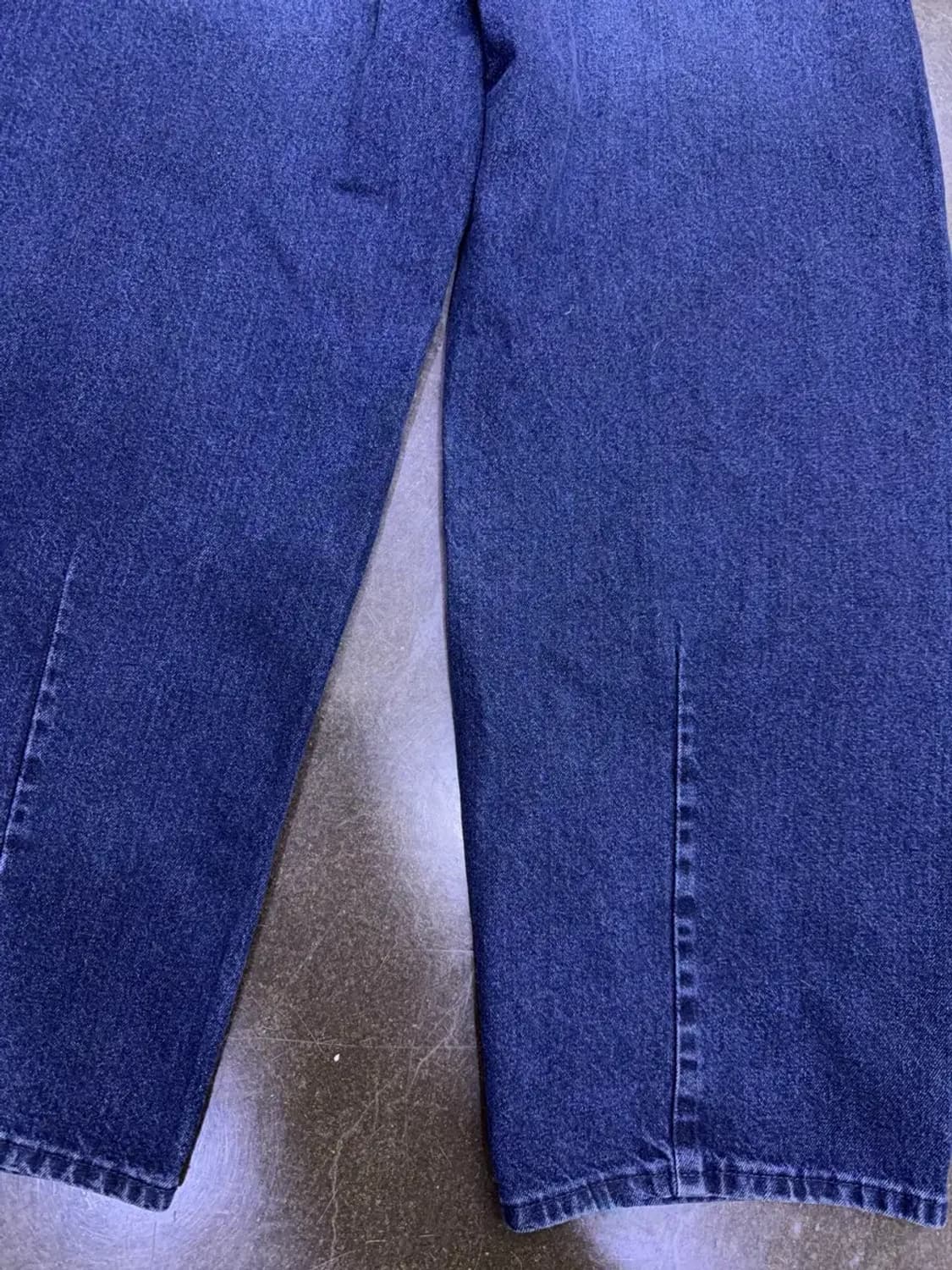 GU 배럴 레그 진 워싱 데님팬츠 와이드핏 블루 32 상품이미지8