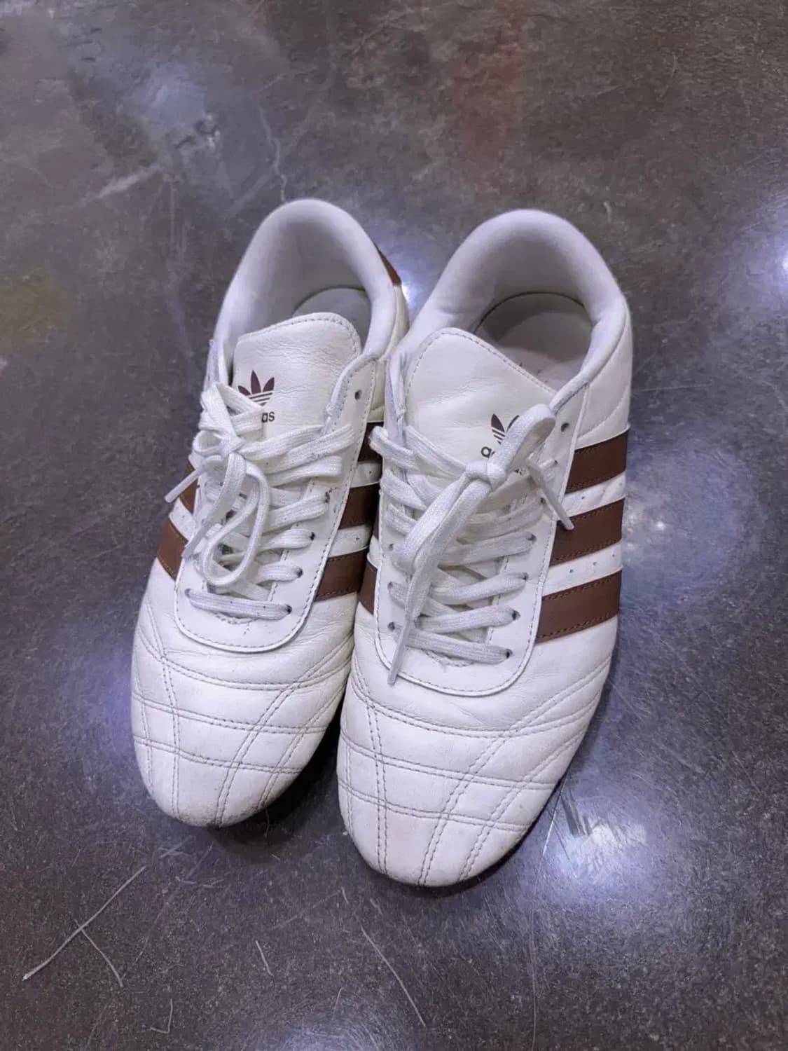 아디다스 태권도 레이스 오프 화이트 브라운 스니커즈 270 상품이미지2
