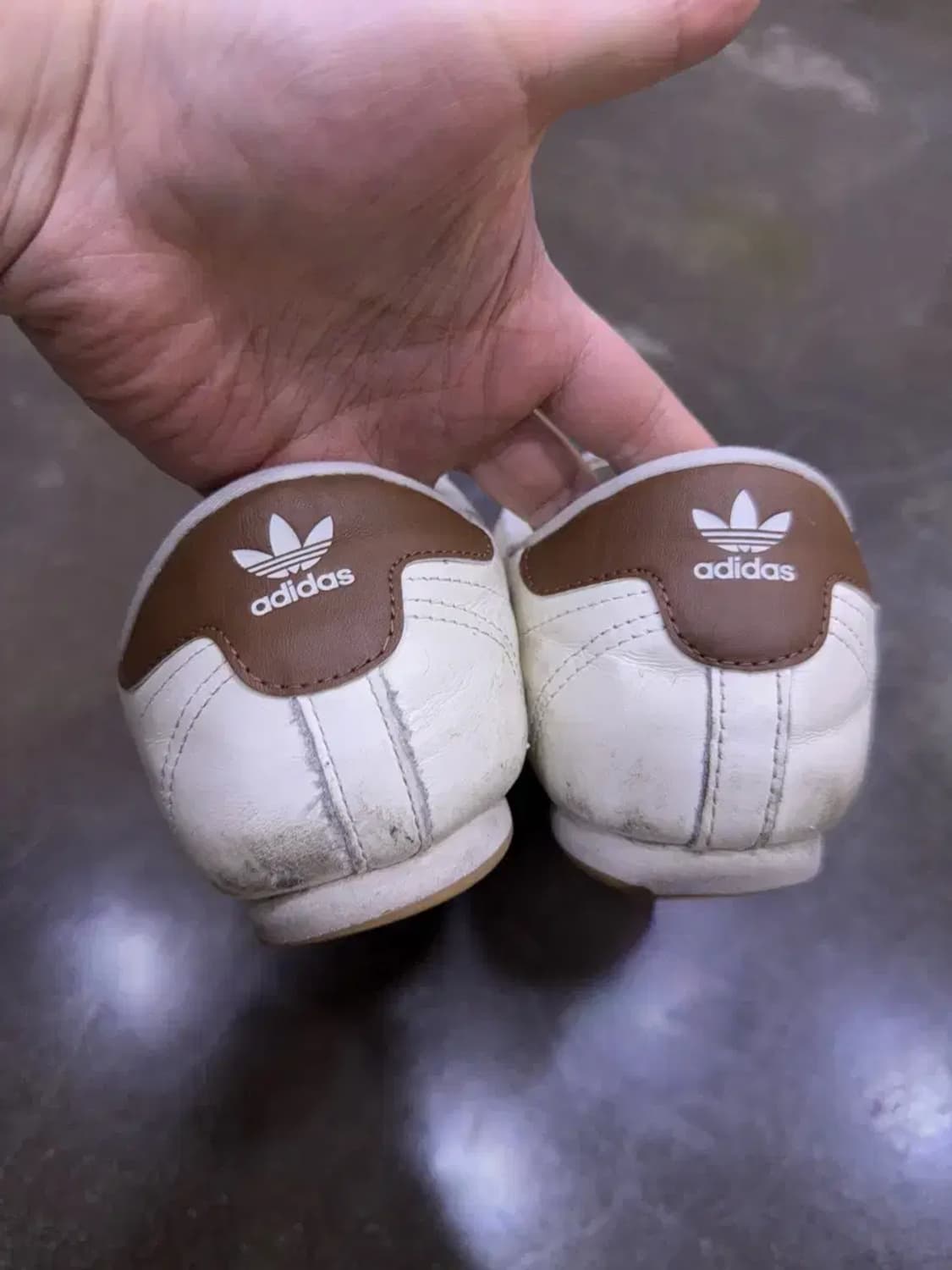 아디다스 태권도 레이스 오프 화이트 브라운 스니커즈 270 상품이미지7