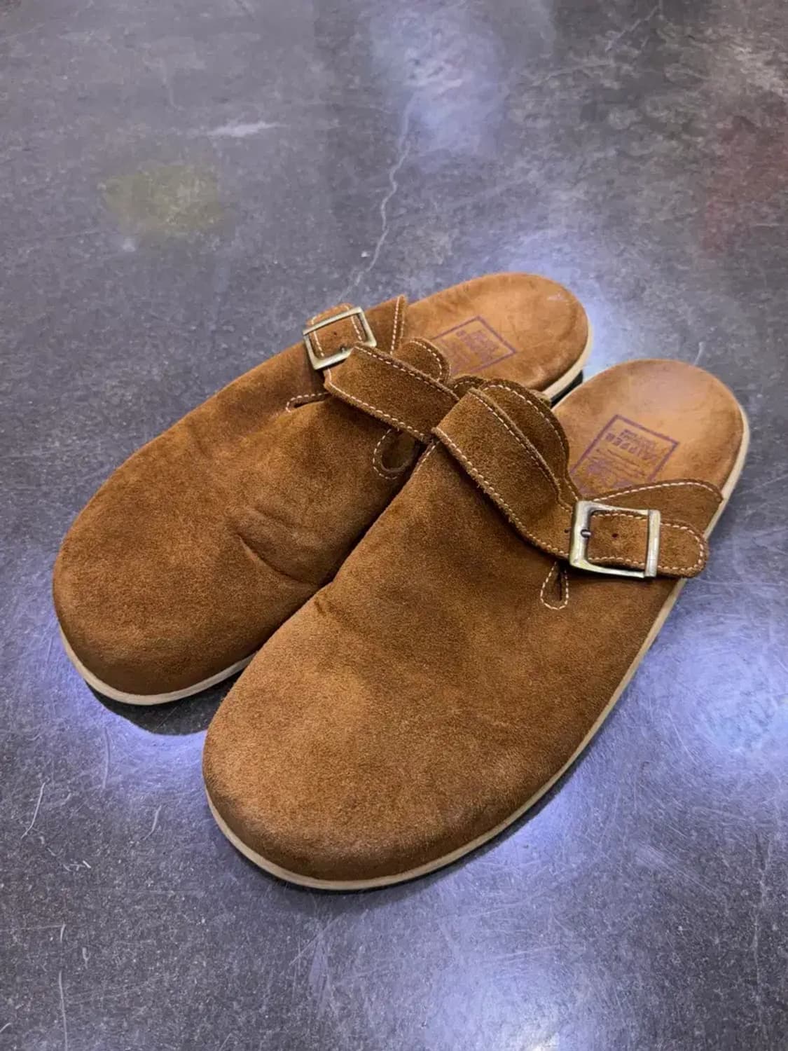 아일랜드 슬리퍼 스웨이드 브라운 블로퍼 뮬 타우페 피넛 290 상품이미지1