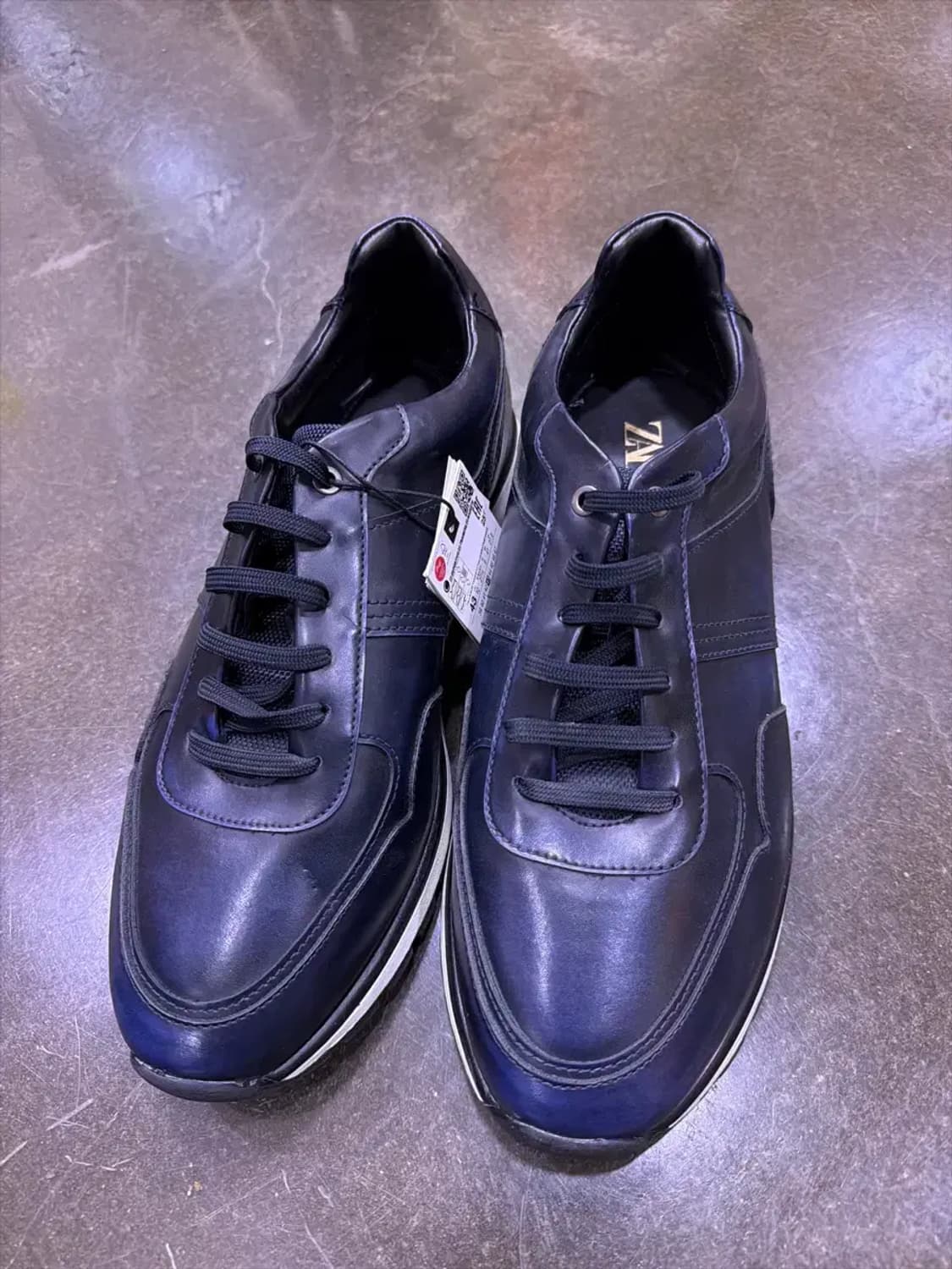 자라 클래식 블루 스니커즈 슈즈 43 (280) 상품이미지2