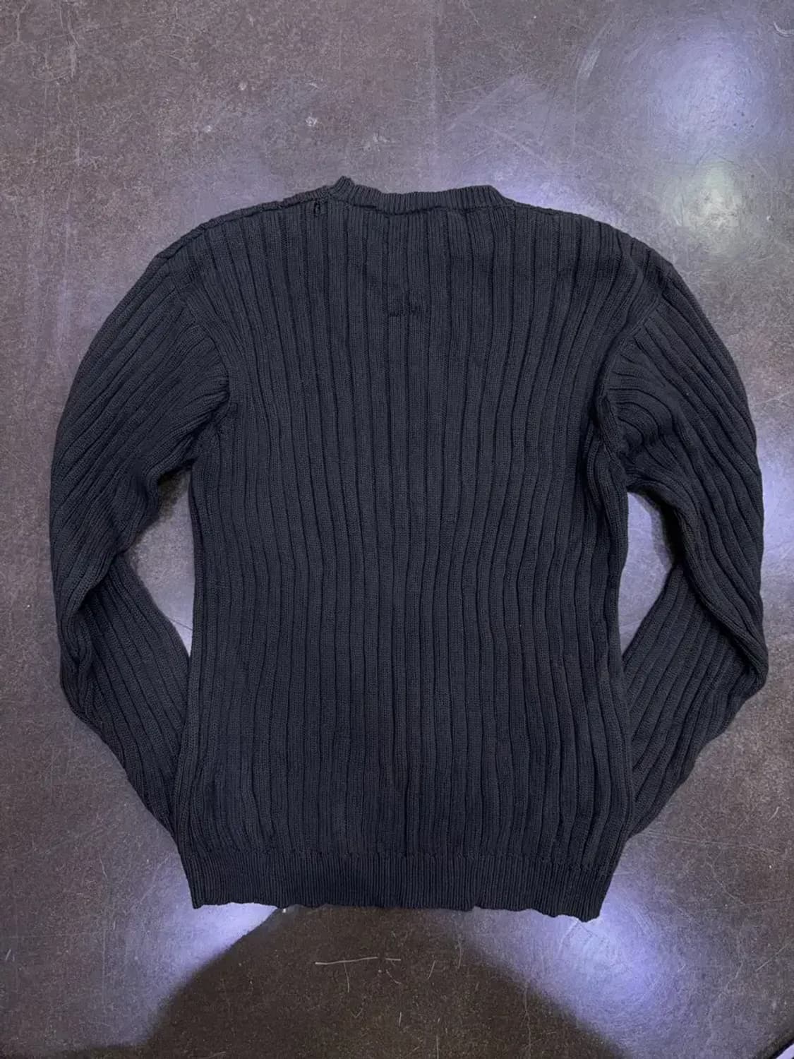 팀버랜드 자수 로고 코튼 니트 스웨터 올리브 그레이 M 상품이미지2