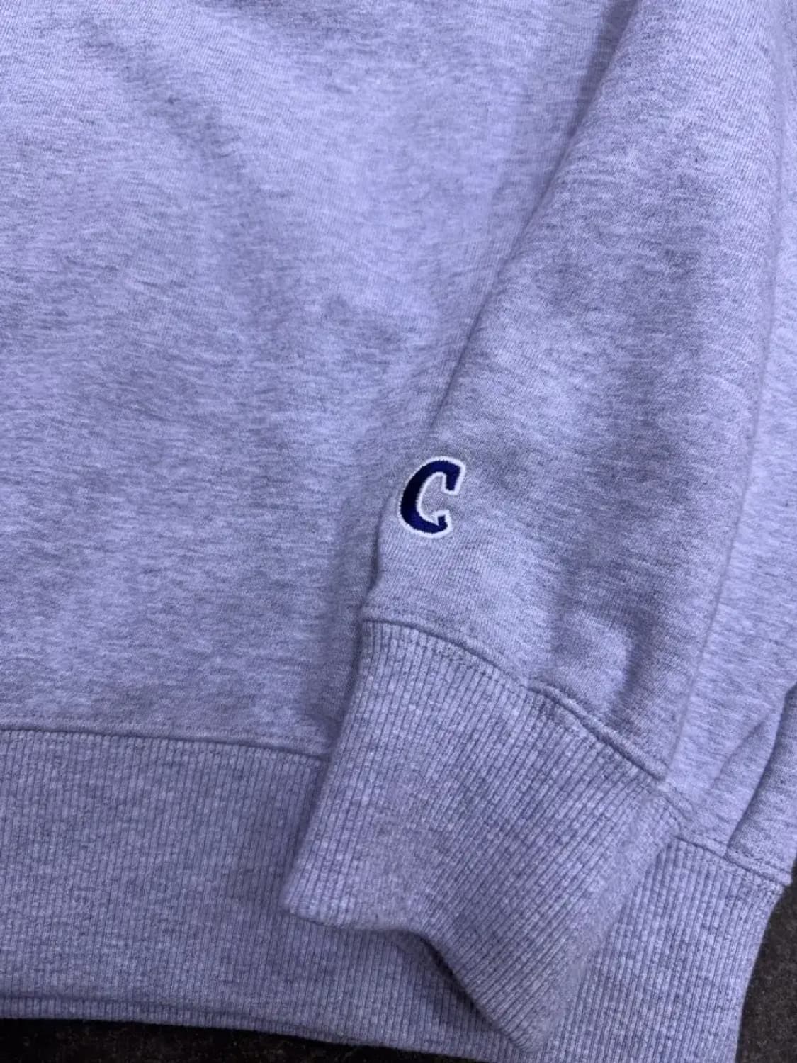 커버낫 부클 C로고 맨투맨 스웻셔츠 그레이 M 상품이미지5