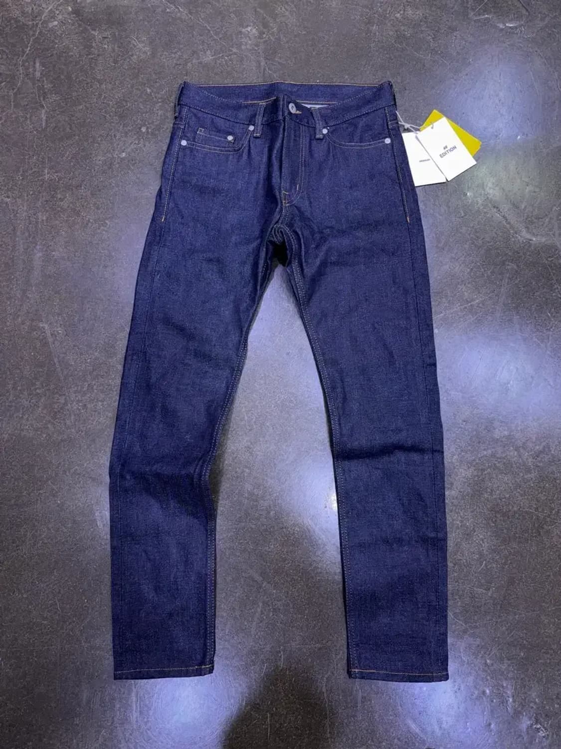 H&M 에디션 아시안핏 슬림 딥인디고 논워싱 데님팬츠 29 상품이미지1