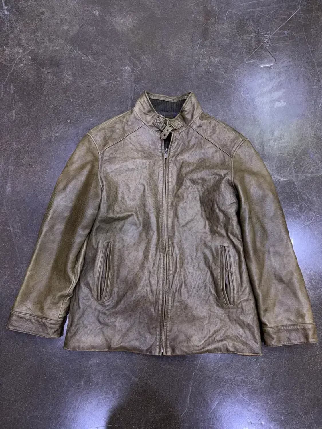 페리엘리스 빈티지 양가죽 워싱 싱글 라이더자켓 100 상품이미지1