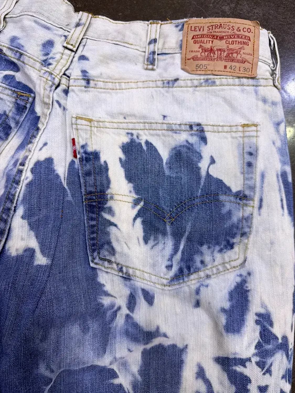 리바이스 505 빈티지 타이다이 멕시코 메이드 데님팬츠 42(34) 상품이미지8