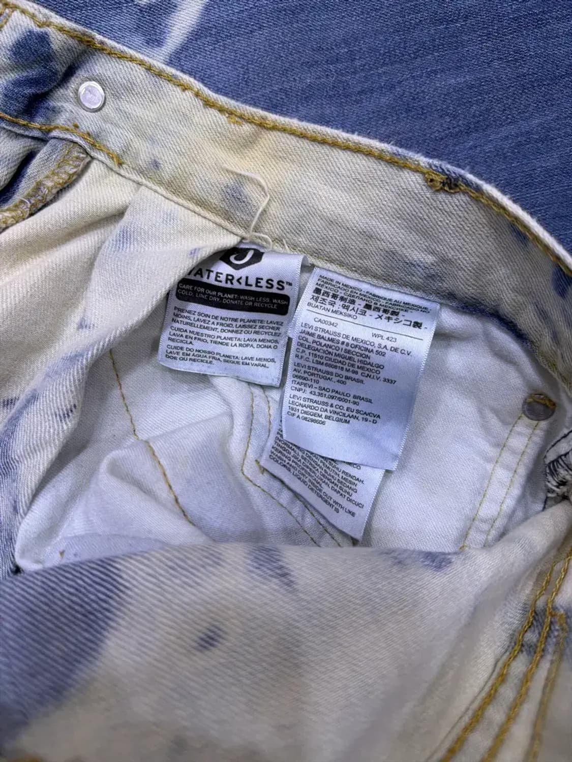 리바이스 505 빈티지 타이다이 멕시코 메이드 데님팬츠 42(34) 상품이미지9