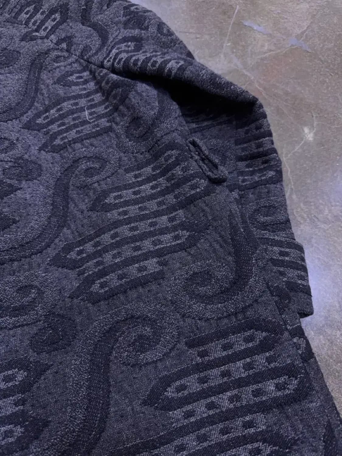 발리 울 라나 빈티지 패턴 레트로 더블 블레스트 코트 M 상품이미지7