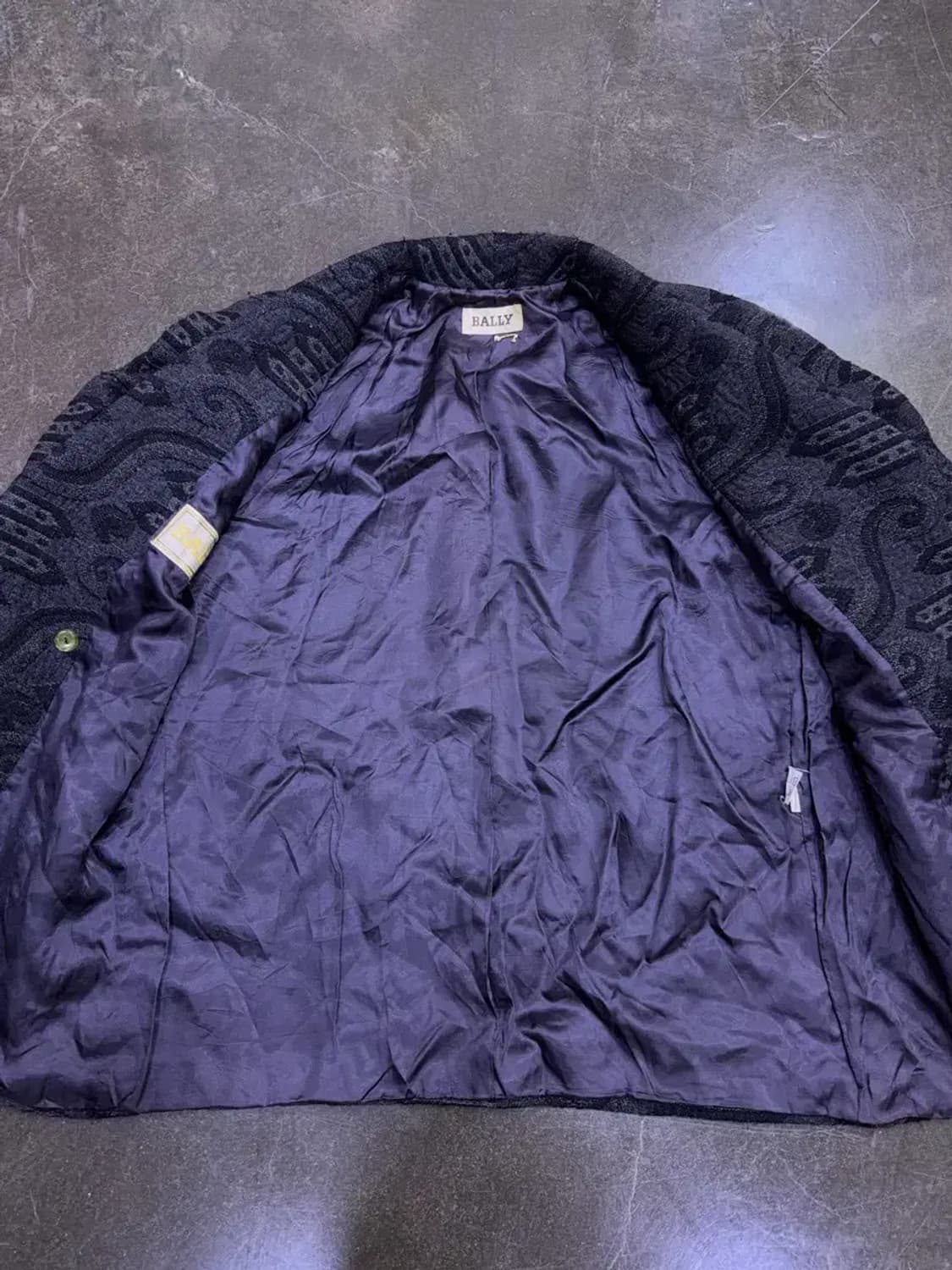 발리 울 라나 빈티지 패턴 레트로 더블 블레스트 코트 M 상품이미지8