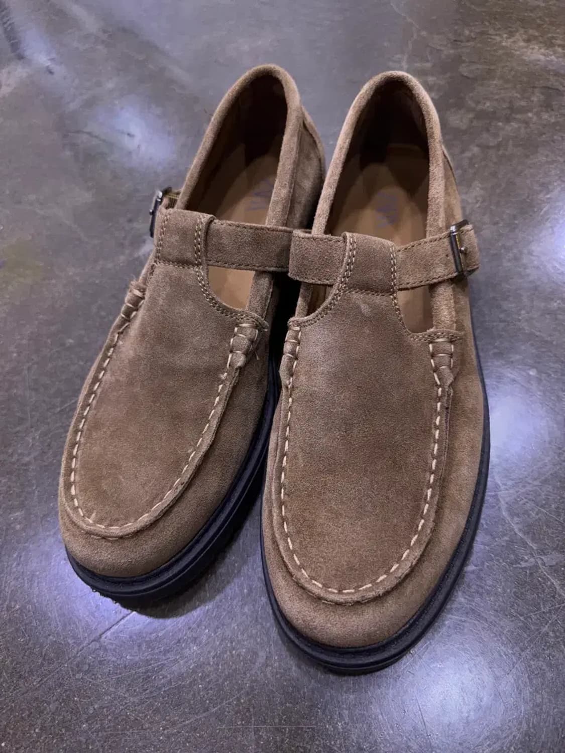 자라 소가죽 스웨이드 버클 레더 슈즈 더비슈즈 41 상품이미지4