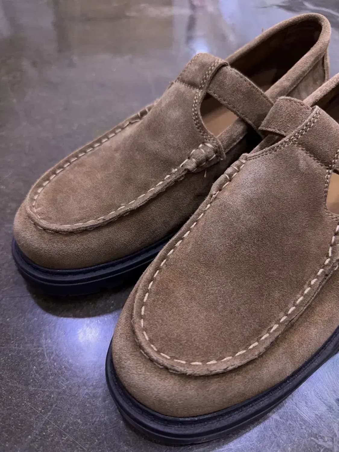 자라 소가죽 스웨이드 버클 레더 슈즈 더비슈즈 41 상품이미지5