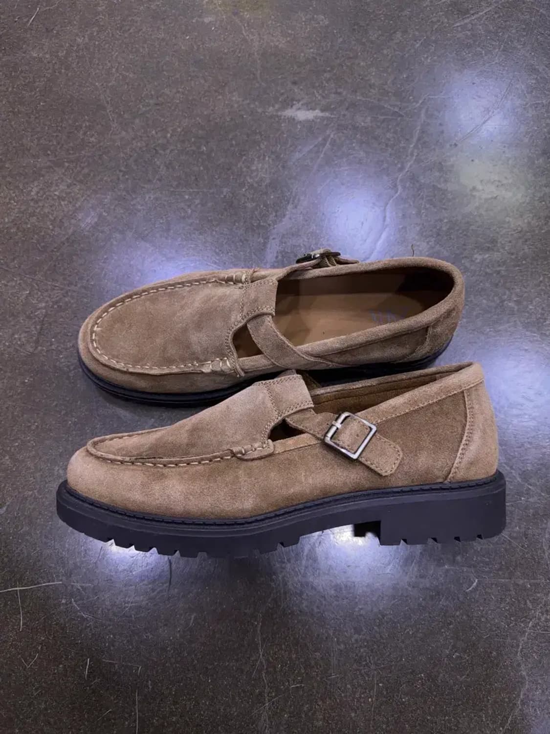 자라 소가죽 스웨이드 버클 레더 슈즈 더비슈즈 41 상품이미지8