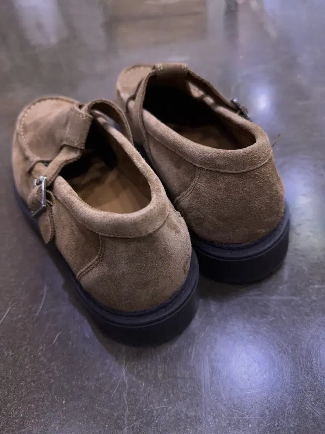 자라 소가죽 스웨이드 버클 레더 슈즈 더비슈즈 41 상품이미지9