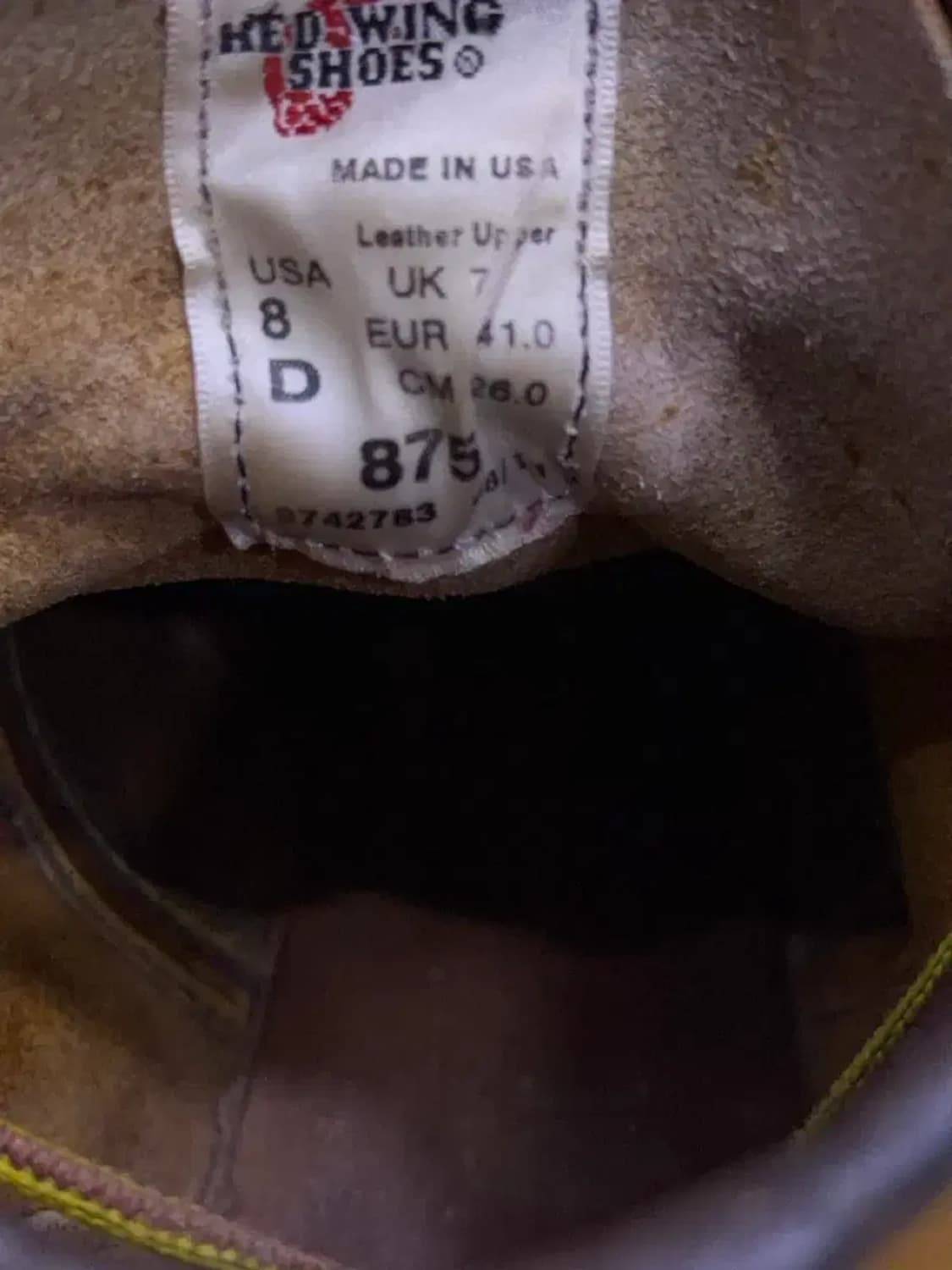 레드윙 875 목토 부츠 워커 260 상품이미지9