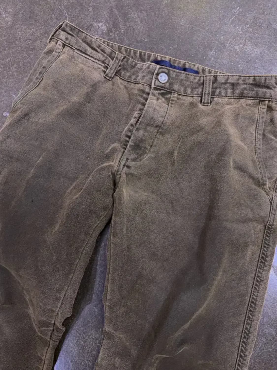 시리즈 빈티지 워싱 피그먼트 스트레이트 팬츠 86 사이즈 34 상품이미지3