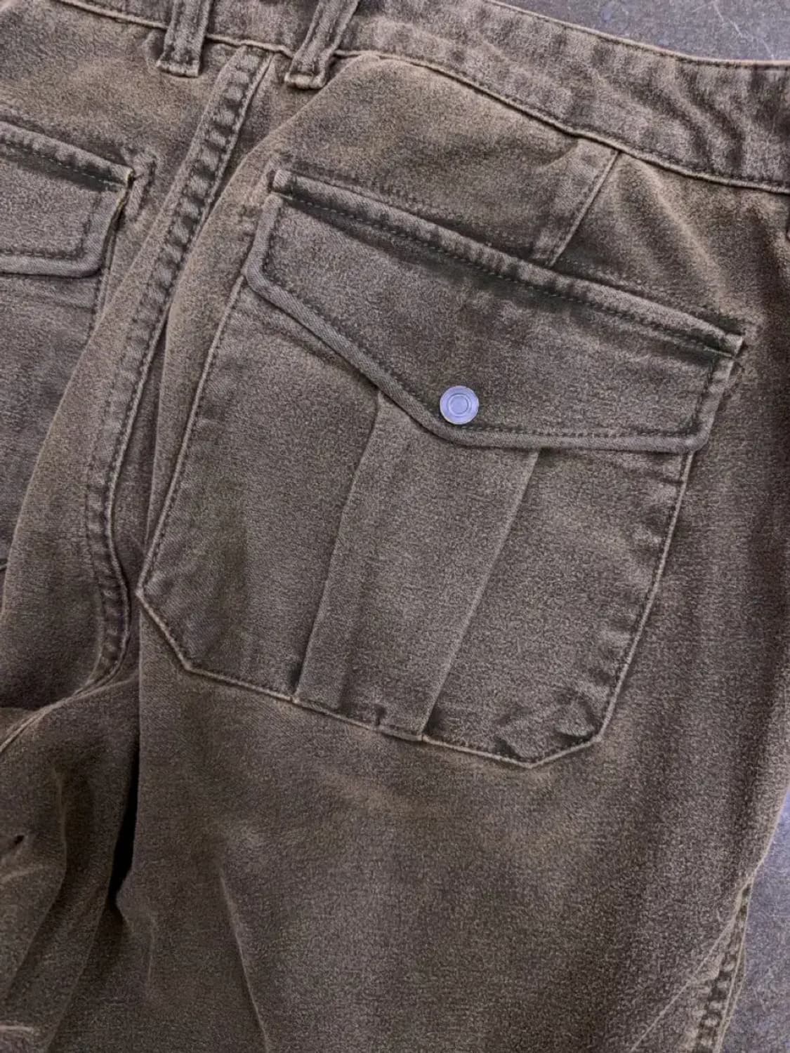 시리즈 빈티지 워싱 피그먼트 스트레이트 팬츠 86 사이즈 34 상품이미지7