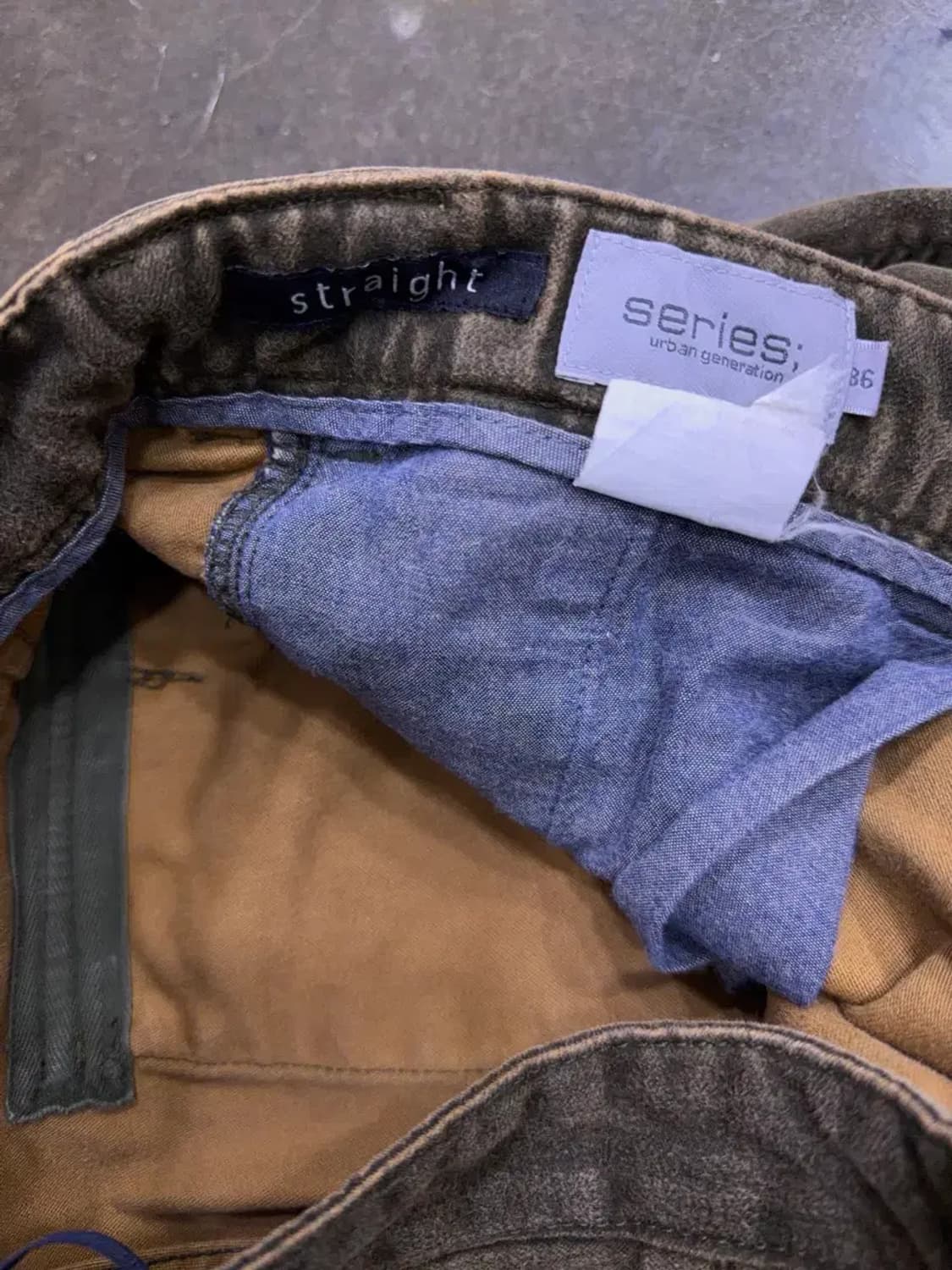 시리즈 빈티지 워싱 피그먼트 스트레이트 팬츠 86 사이즈 34 상품이미지9