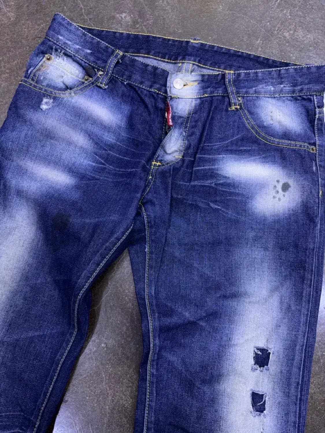 디스퀘어드2 야구진2 빈티지 데미지워싱 슬림핏 데님팬츠 50 상품이미지3