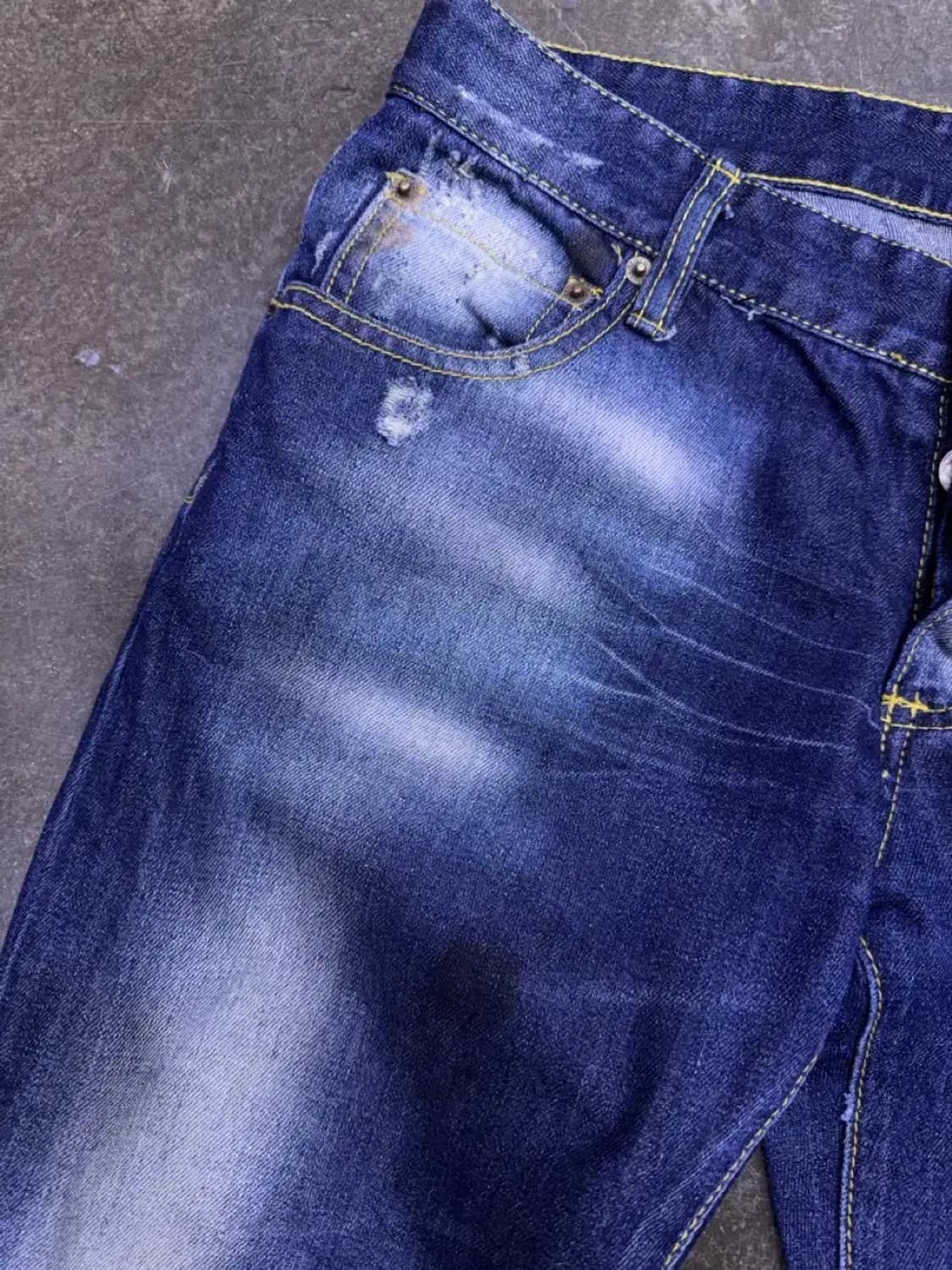 디스퀘어드2 야구진2 빈티지 데미지워싱 슬림핏 데님팬츠 50 상품이미지4
