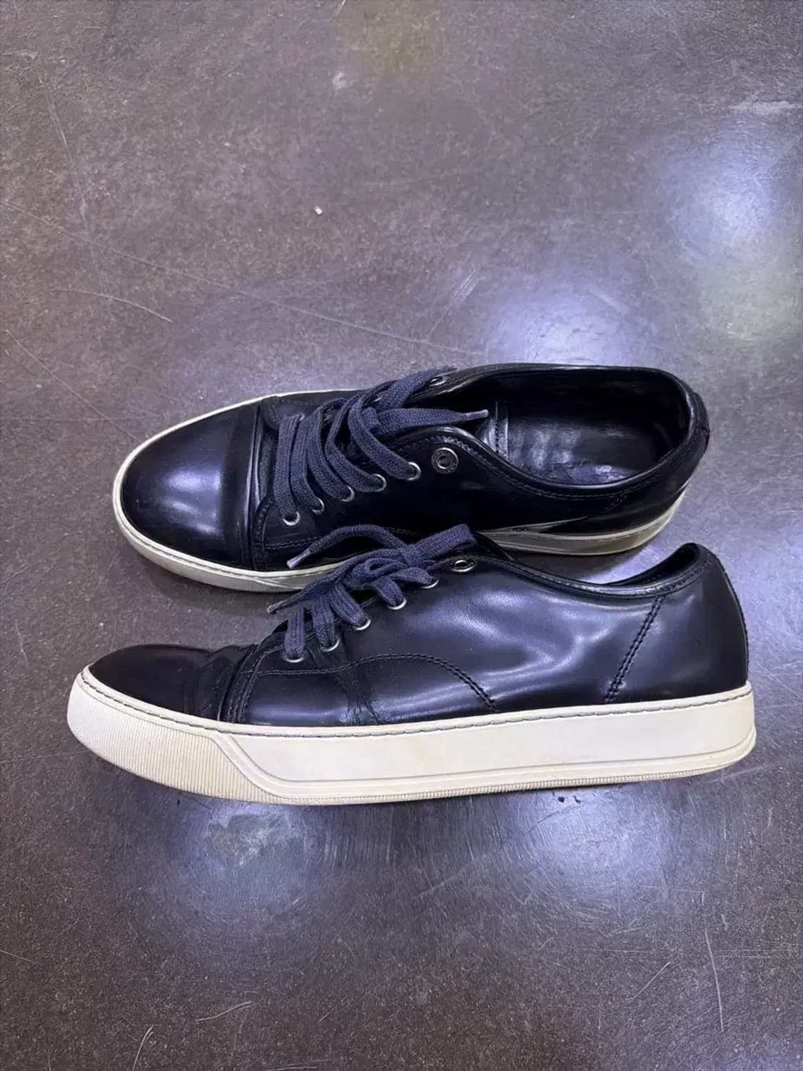 랑방 벨루어 스웨이드 스니커즈 블랙 7 사이즈 260 상품이미지6