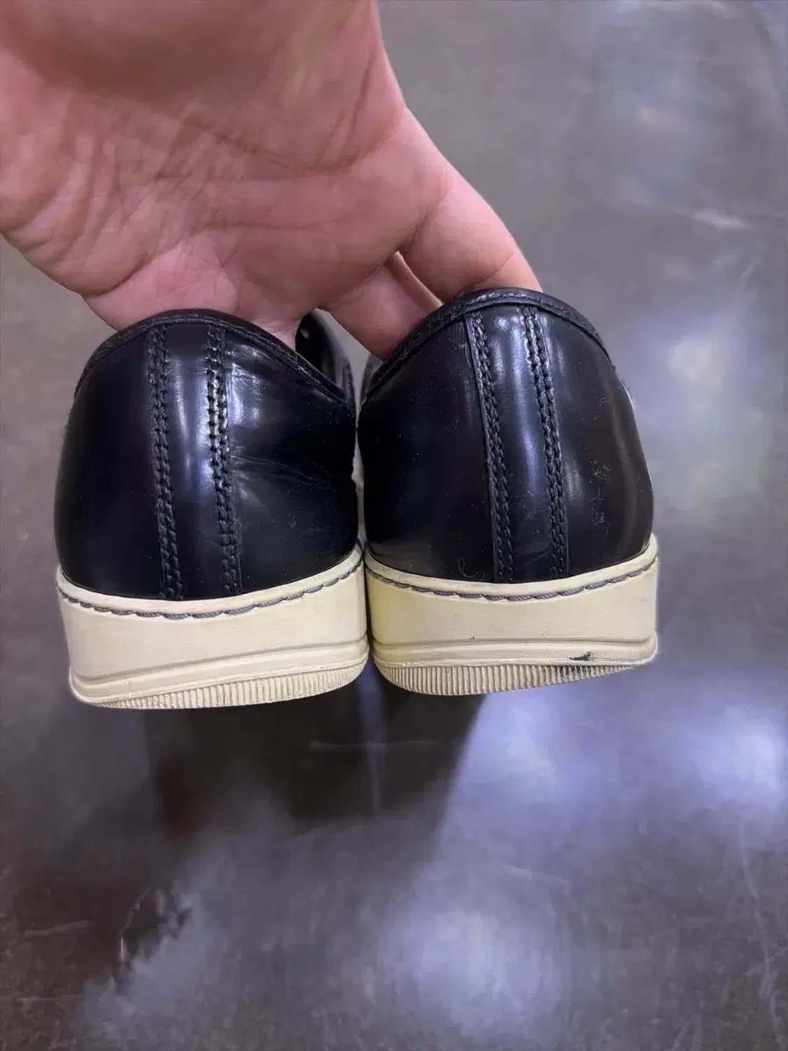 랑방 벨루어 스웨이드 스니커즈 블랙 7 사이즈 260 상품이미지7