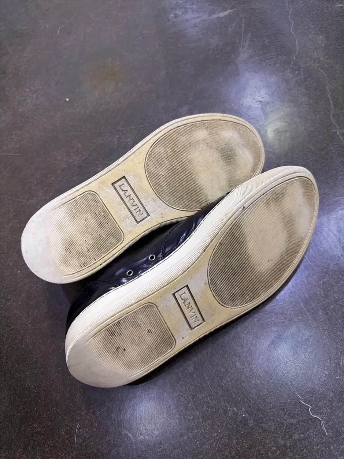 랑방 벨루어 스웨이드 스니커즈 블랙 7 사이즈 260 상품이미지8