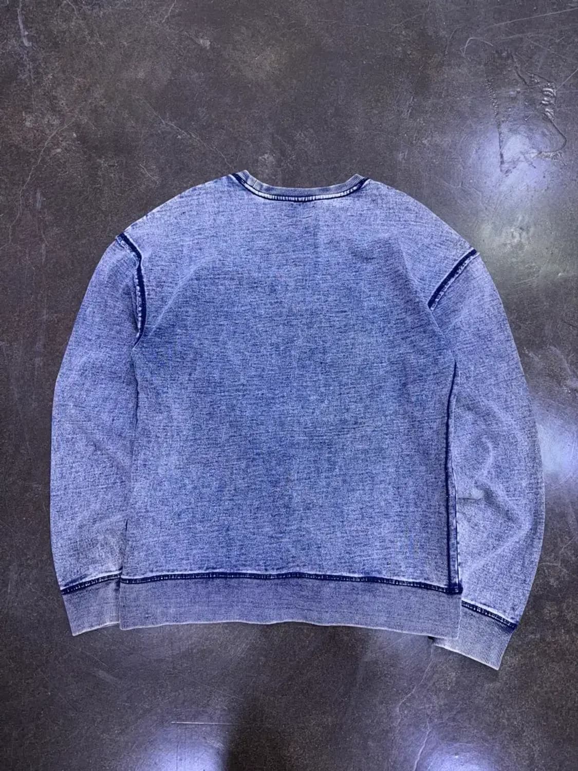 게스 빈티지 워싱 자수 레터링 맨투맨 스웻셔츠 M 상품이미지2