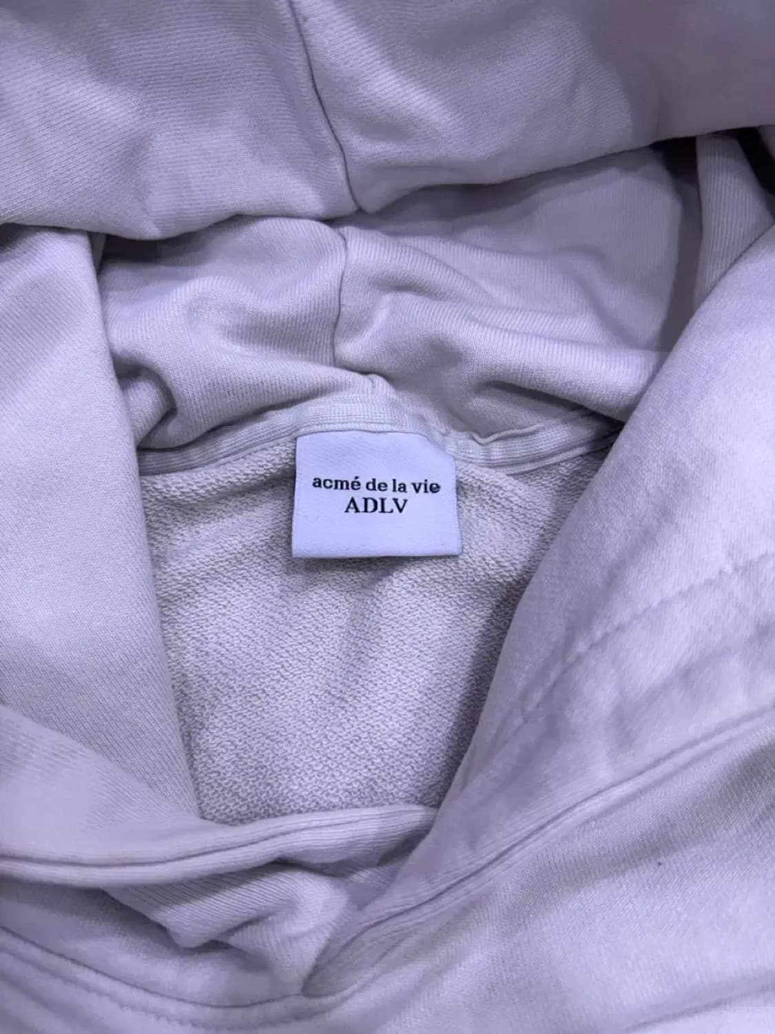 아크메드라비 프레피 로고 크랙 프린팅 후디 후드티 그레이 2 상품이미지7